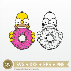 Homero comiendo donut