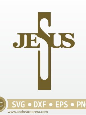 Jesús en forma de cruz