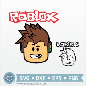 Logo y avatar videojuego Roblox
