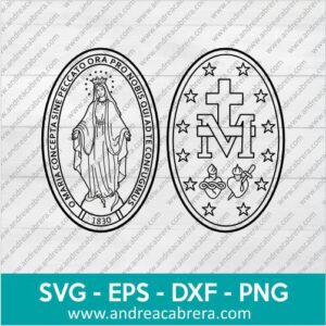 Vector Medalla Milagrosa Nuestra señora de las Gracias