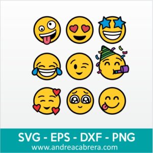 Archivo vectorial emoticones SVG DXF EPS PNG