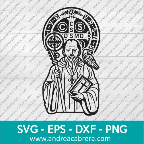 Vector San Benito Version En Cruz - SVG PNG DXF EPS - Diseño