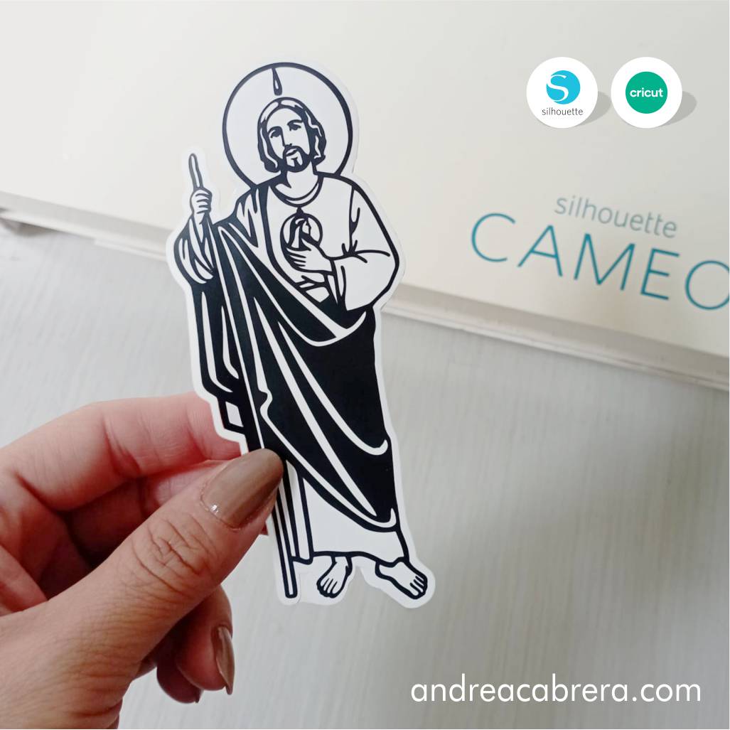 Vector San Judas Tadeo SVG calcomanía elaborada con silhouette cameo