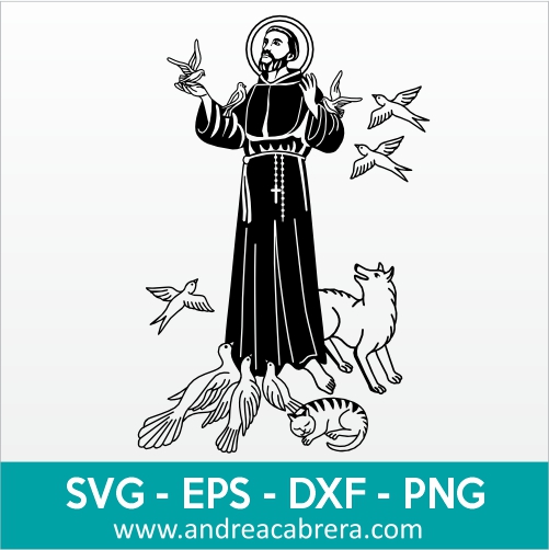 Vector de San Francisco de Asis SVG EPS DXF PNG