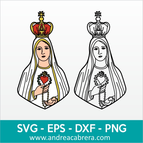 Vector Virgen de Fátima