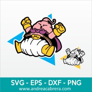 Vector Majin Buu saltando versión mini