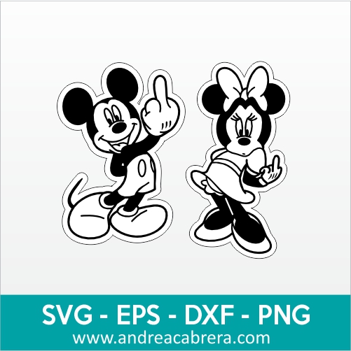 Vector Mickey and Minnie bad