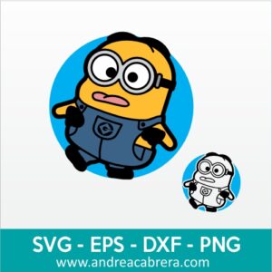 vector minion sacando la lengua y haciendo muecas gracioso.