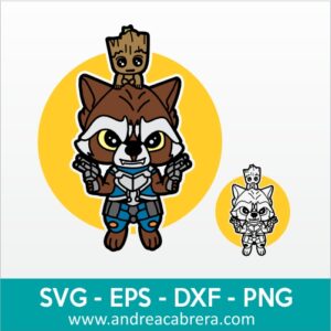 Vector Rocket y Goot versión mini