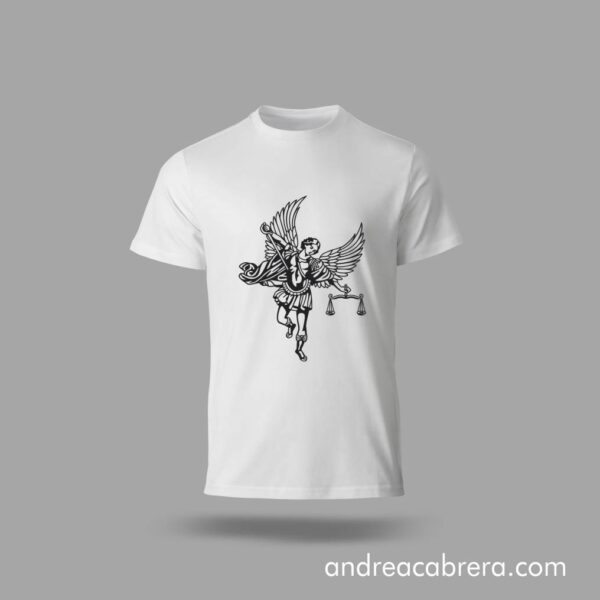 Camiseta con diseño san gabriel arcángel