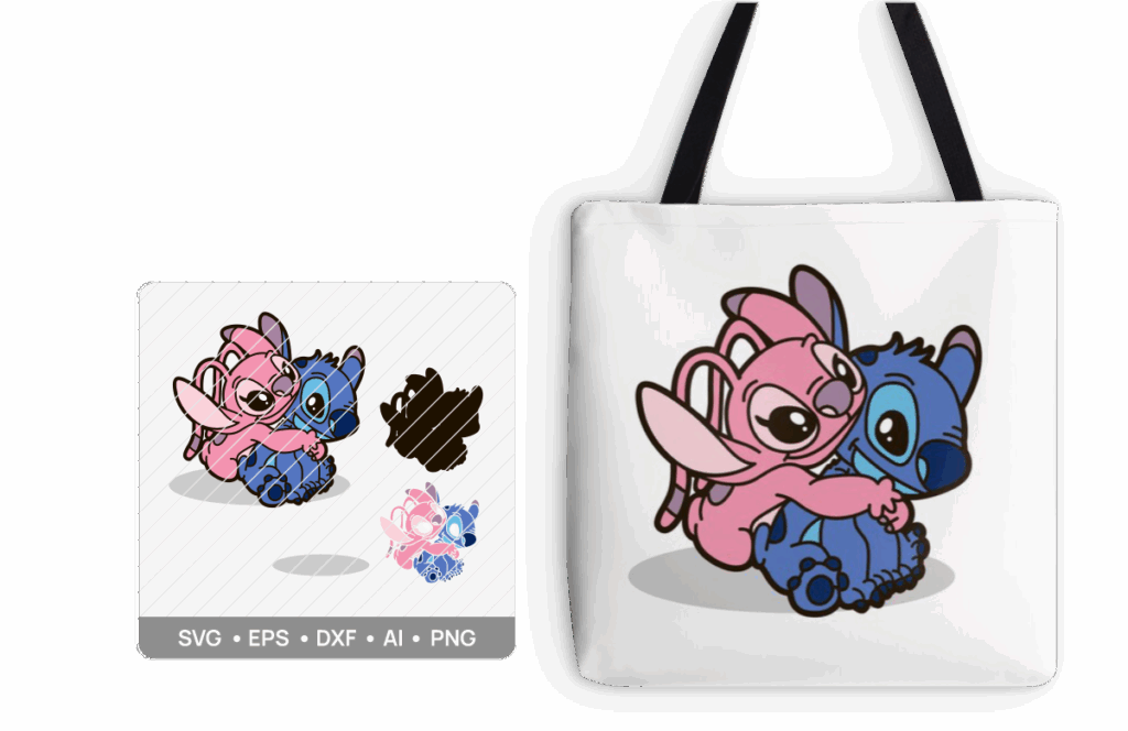 Archivo vectorial y mockup de bolso en multicapas a color_