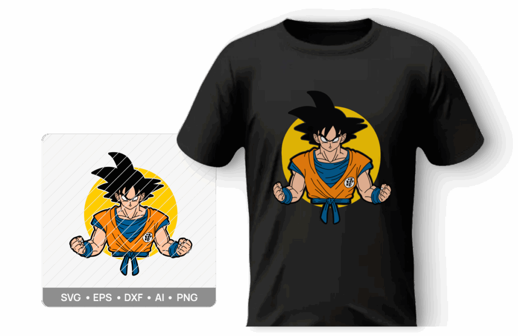 Archivo vectorial y mockup de camiseta en personajes icónicos
