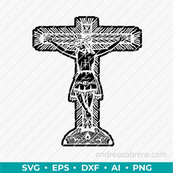 Señor de los Milagros de Buga vector SVG para grabado láser e impresión - Image 2