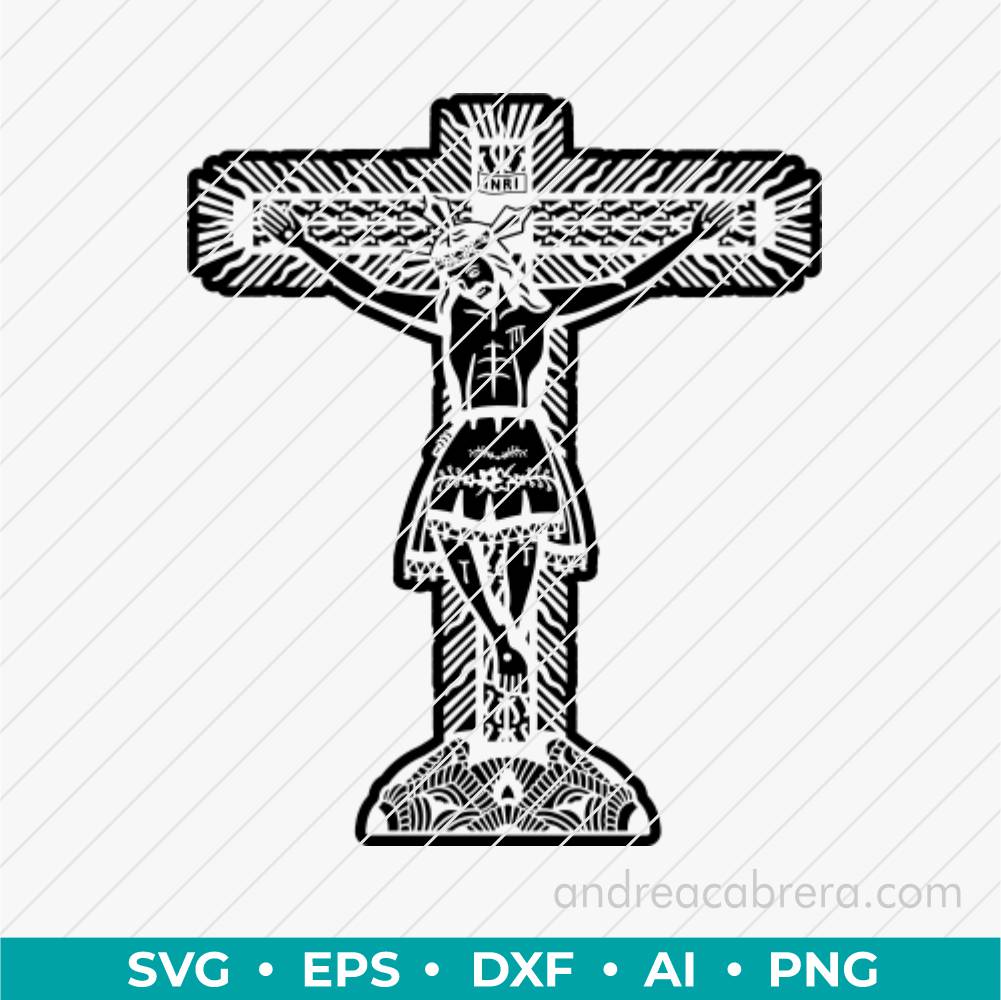 Señor de los Milagros de Buga vector SVG para grabado láser e impresión - Image 2