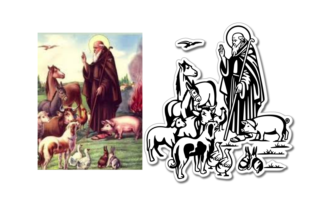 Vectorización de San Antonio de Abad