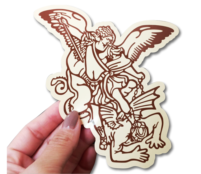 calcomania san miguel arcángel