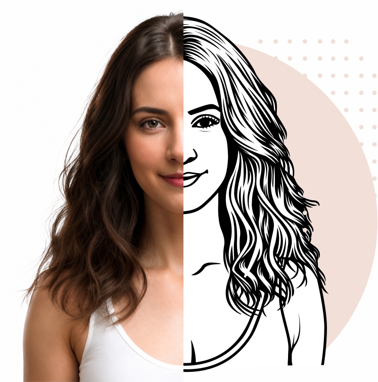 Vectorización lineal de chica