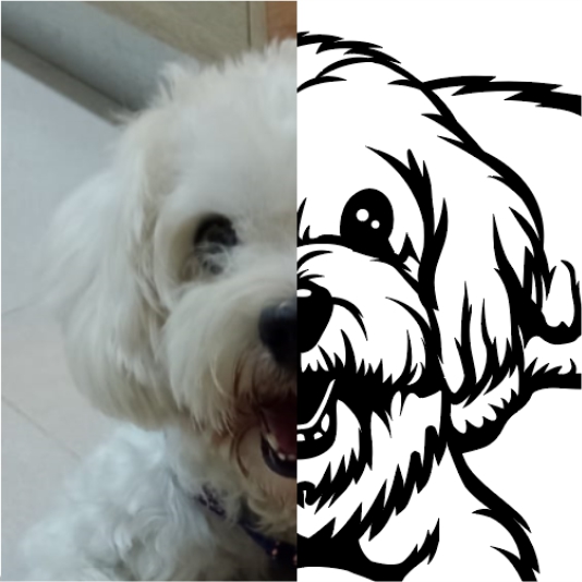 Vectorización de personas y mascotas