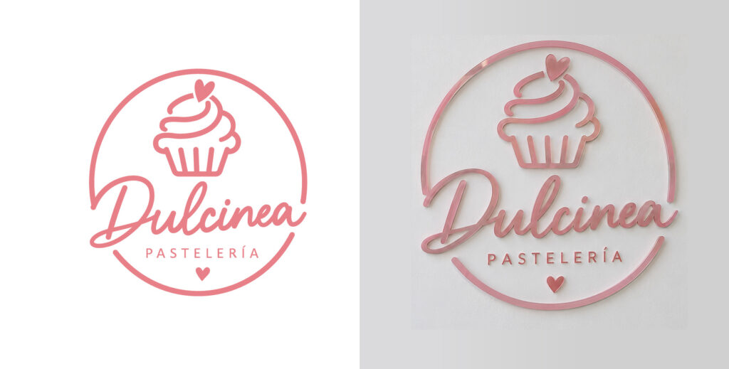 vectorización de logotipo para letrero de acrílico