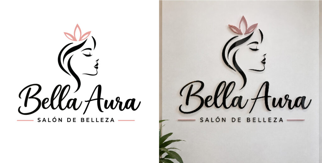 vectorización de logotipo para letrero de acrílico