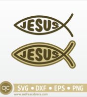 Jesús en símbolo pez cristiano